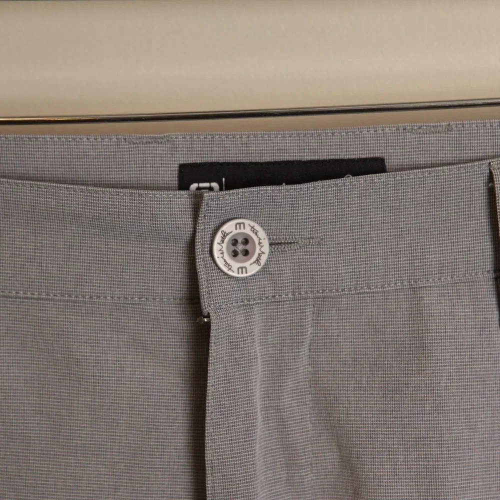 Travis Mathew Men's gray flat front Golf Shorts 38 10" inseam performance - Picture 3 of 6